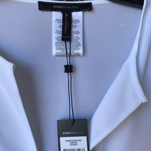 BCBG Maxazria white chiffon ‘Dove’ blouse. XS/S - Picture 3 of 9